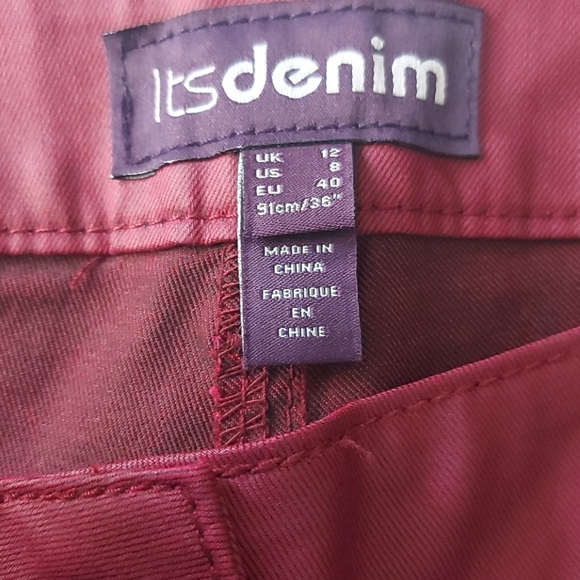 NWT Its denim coated slim leg jean -  size 8 tall - Picture 3 of 11